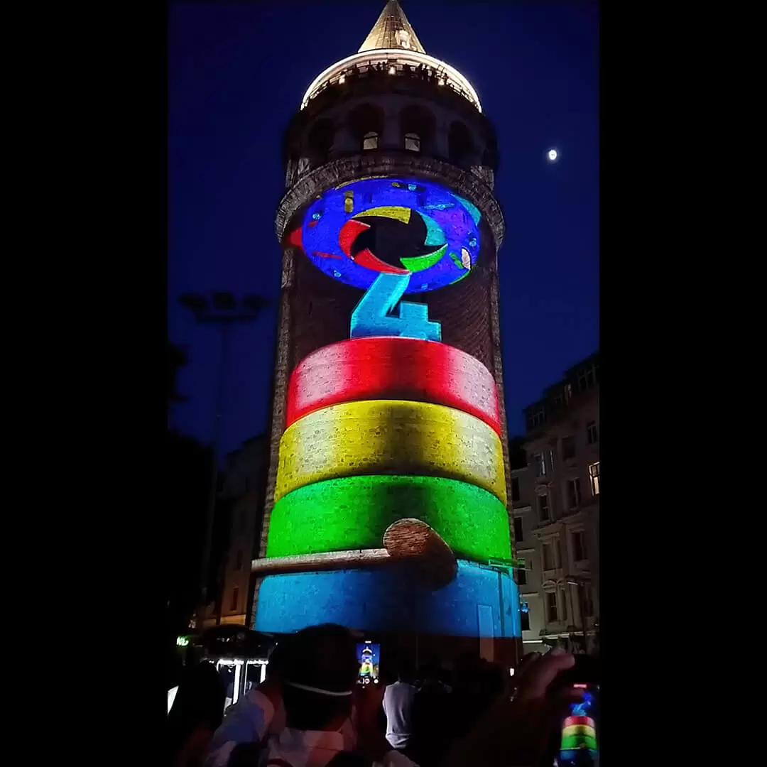 Reflections from the Children’s World Galata Tower Mapping Show